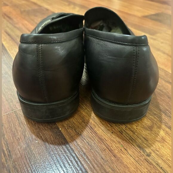 Salvatore Ferragamo Men's Black Leather Loafers size 9.5 - Picture 5 of 11